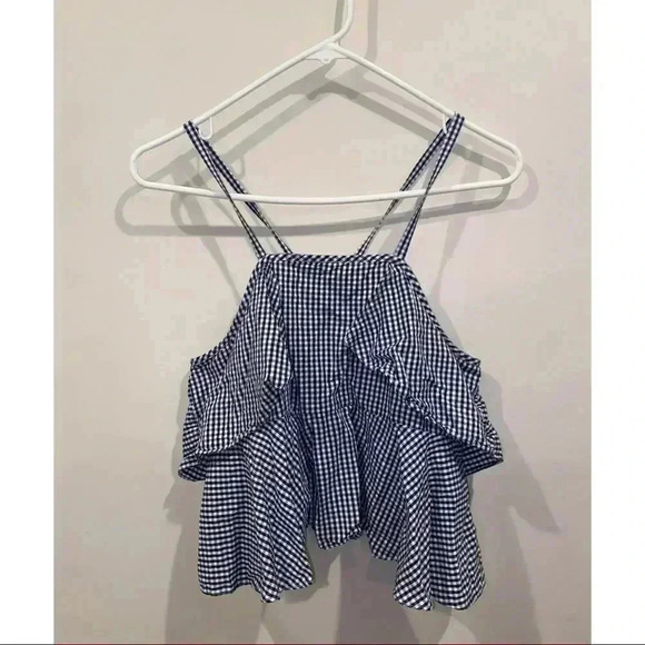 L’Academie Sleevless black gingham top - Picture 5 of 6